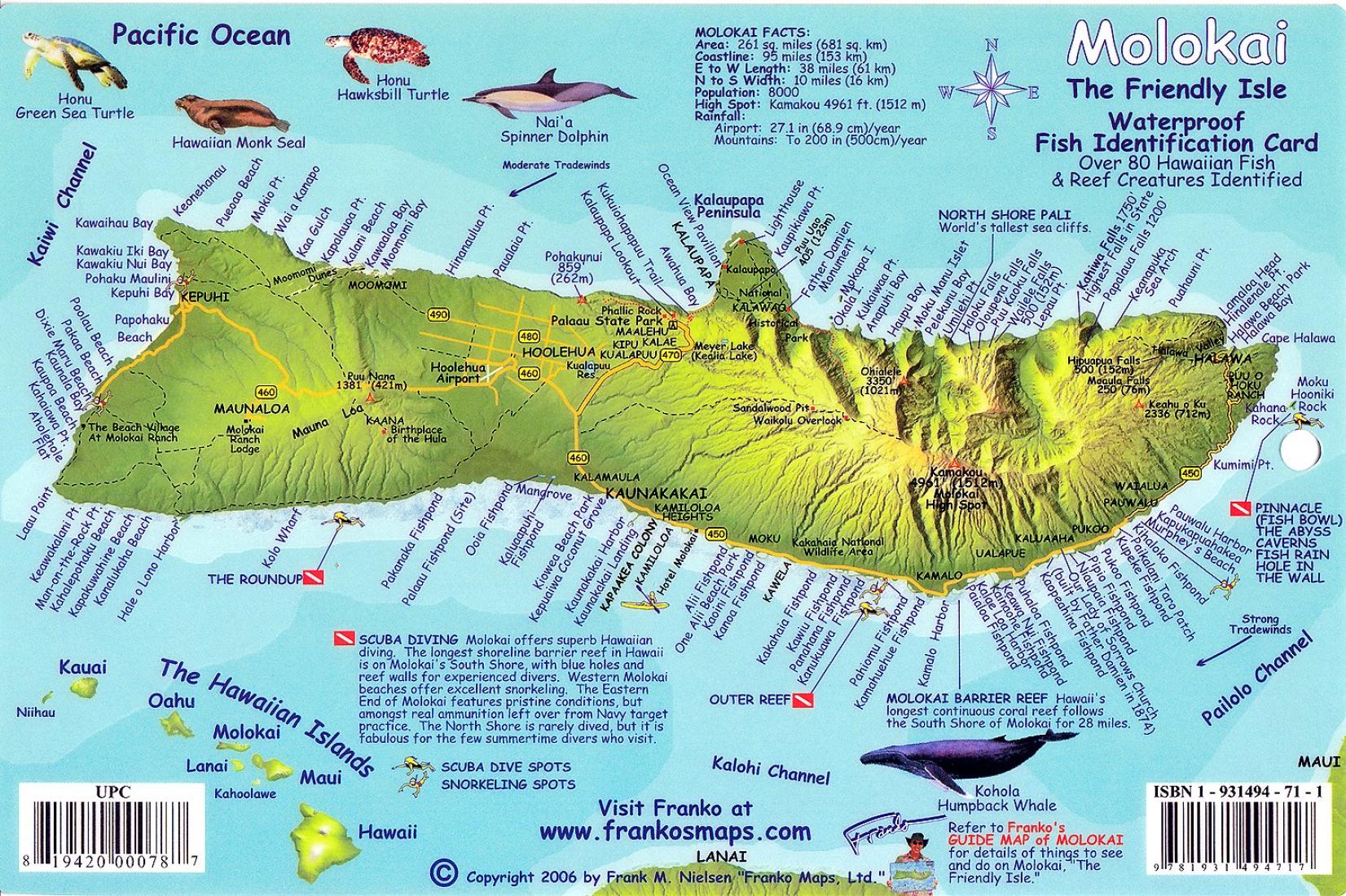 Подводная карта Гавайи